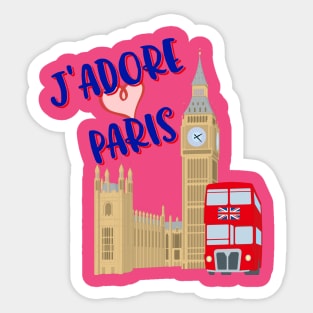 I love Paris? Sticker